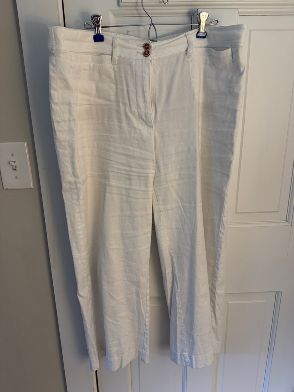 J. Jill White Wide Leg Pants